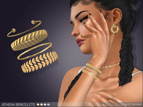 Sims 4 Cc Hair, Sims 4 Piercings, Sims Inspiration, Basic Bracelet, Jewerly Bracelets, Sims 4 Cc Shoes, Wrist Accessories, Mens Earrings Hoop, Sims 4 Mm