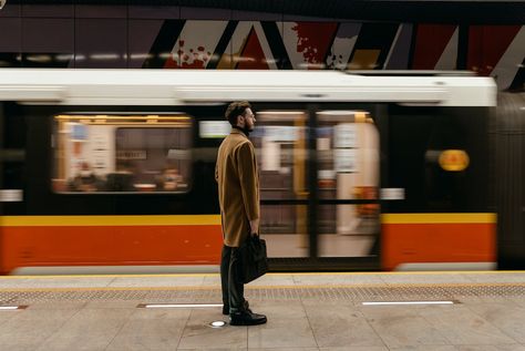 Train Photoshoot Aesthetic, People On Train, Train Portrait, Waiting Photos, Riize Aesthetics, Chair Portrait, Train Photoshoot, Street Fashion Photoshoot, Moving Train