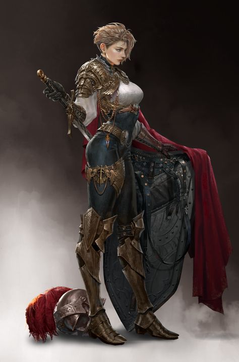 ArtStation - Shield Knight Shield Knight, 3d Karakter, Female Armor, Female Character Concept, Female Knight, Knight Art, Fantasy Armor, Wow Art, Fantasy Concept Art