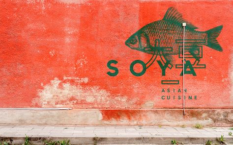 SOYA - Brand Identity on Behance Asian Fusion Restaurant, Restaurant Identity, Fusion Restaurant, Foreign Words, Food Branding, Asian Restaurants, Vi Design, Food Projects, Asian Fusion