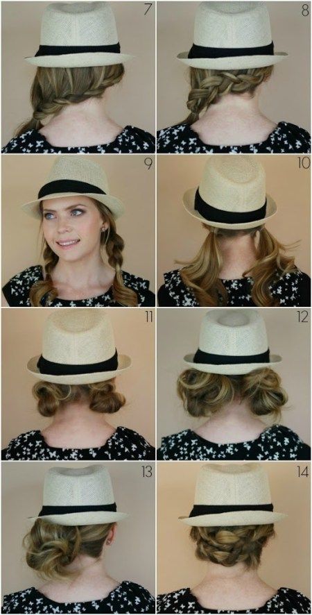 14 Hairstyles with a Fedora | MissySue.com Fedora Hairstyles, Summer Hat Hairstyles, Fairy Hairstyles, Hair With Hat, Fairy Hair, Shoulder Hair, Wearing A Hat, Shoulder Length Hair, Hair Today