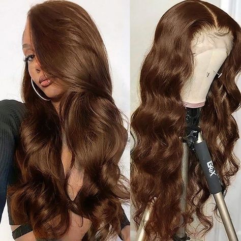 Frontal Wig Body Wave, Full Lace Front Wigs, Closure Wigs, Human Hair Color, Glueless Wigs, U Part Wigs, Colored Wigs, Brown Wig, Body Wave Wig