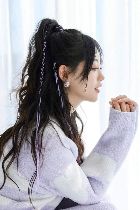 Douyin High Ponytail, Chinese Braided Hairstyles, Korean Pigtail Hairstyles, Chinese Braids Hairstyles, Hip Hop Hairstyles Dancers, Hiphop Hairstyles Dance, Hiphop Hairstyles, Traditional Chinese Hair, 00s Hairstyles