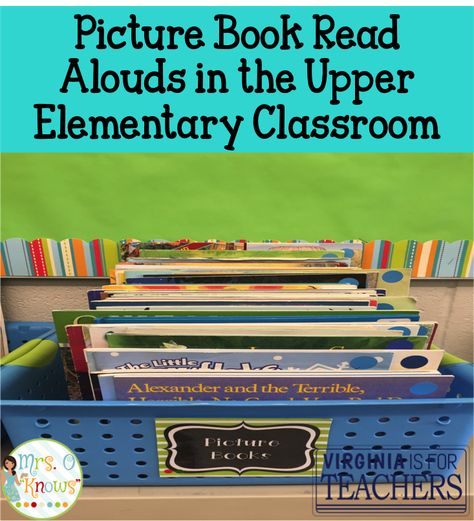 Using Picture Book Read Alouds in the Upper Elementary Classroom 4th Grade Picture Books, Upper Elementary Reading, Elementary Books, Third Grade Reading, Elementary Library, 5th Grade Reading, 4th Grade Reading, Read Alouds, Upper Elementary Classroom