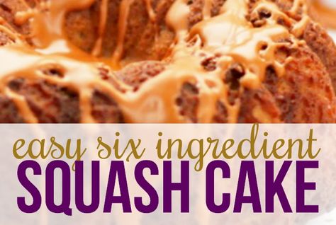 Squash Cake Recipe Squash Cake, Squash Cakes, Pattypan Squash, Butternut Squash Puree, Cut Butternut Squash, Mini Bundt Cakes, Bundt Cake Pan, Spice Cake Mix, Garden Recipes