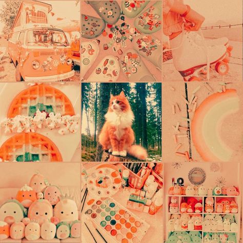 Orange Kidcore, Adopt Idea, Color Vibe, Mood Board Inspiration, Mood Board Design, Color Inspo, Aesthetic Collage, Character Design Inspiration, Mood Boards