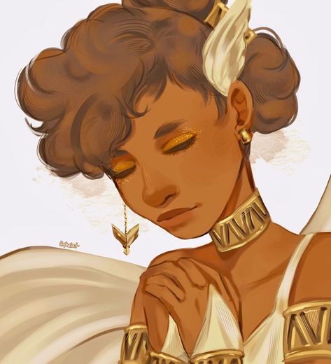 An angelic OC Sketch 😇💛 || @Cephaloct Cherub Oc, Angelic Oc, Sketch, Angel, Paint, Silk, Quick Saves, Instagram, Art