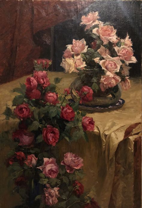 Romantic Period Art Paintings, Victorian Art Aesthetic, Old Money Painting, Dark Roses Wallpaper, Old Art Aesthetic, Old Art Painting, Rose Art Painting, American Romanticism, Rococo Painting