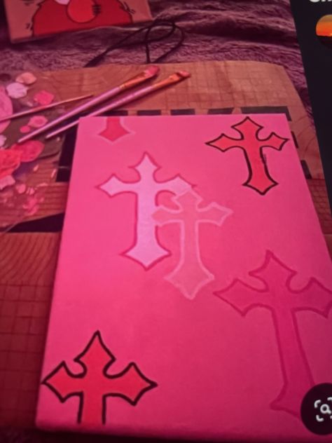 Painting Ideas On Canvas With Acrylic Paint, Easy Drawing To Paint, Painting Ideas With Pink Background, Easy Baddie Painting Ideas, Drawing Ideas Easy On Canvas, Easy Paintings To Do On Canvas, Kaws Painting Easy, How To Make Neon Pink Paint, Things To Draw On A Canvas Easy