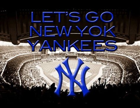 Let's go Yankees! Yankees Baby, Go Yankees, New York Yankees Baseball, Yankees Fan, Yankees Baseball, Ny Yankees, National League, New York Mets, Major League Baseball