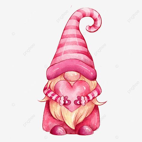 Valentines Cartoons Drawings, Valentine Cartoon, Pink Clocks, Valentines Watercolor, Valentines Day Clipart, Valentines Sign, Projets Cricut, Valentines Wallpaper, Gnome Patterns