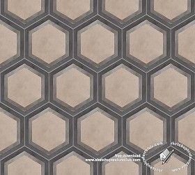 Textures Texture seamless | Concrete hexagonal tile texture seamless 18116 | Textures - ARCHITECTURE - TILES INTERIOR - Hexagonal mixed | Sketchuptexture Tile Texture Seamless, Texture Floor, Textures Architecture, Hexagon Wall, Interior Tiles, Tile Texture, Texture Seamless, Hexagon Tiles, Seamless Textures