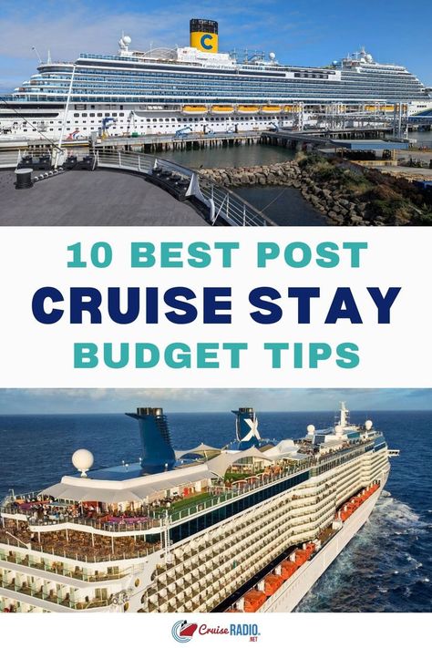 Two cruise ships docked in port, with passengers on deck and a view of the surrounding water and coastline. Budget Saving, Save For Later, Cruise Vacation, Plan A, Money Saving, Money Saving Tips, Saving Tips, Budget Friendly, Orlando