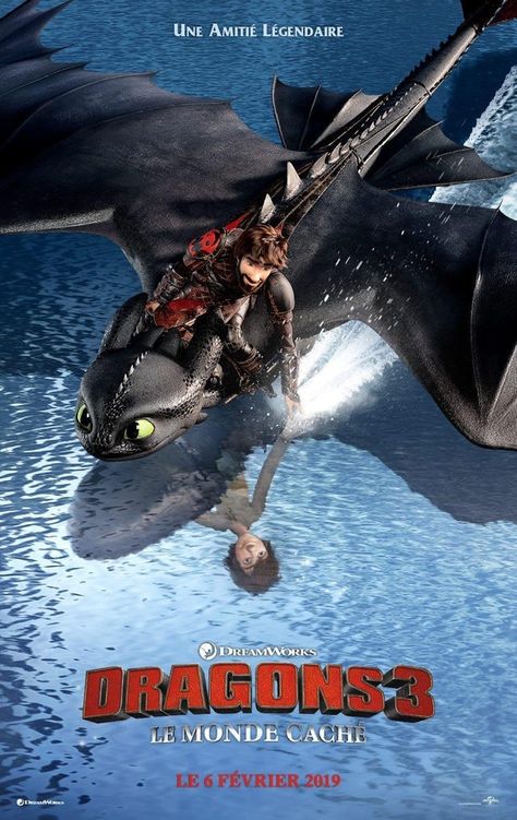 New HTTYD 3 poster Jay Baruchel, The Hidden World, Zombie Land, Httyd 3, Hiccup And Toothless, Hiccup And Astrid, Dreamworks Dragons, World Movies, Dragon Trainer