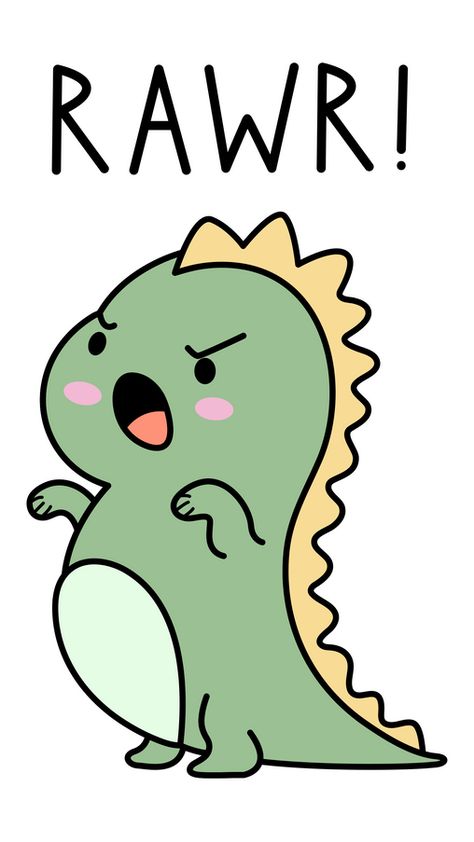 Dinosaurs are often seen as fearsome creatures, but there is something about a cute dino saying rawr that is just irresistibly adorable. Whether it's a small dinosaur with big eyes or a big dinosaur...