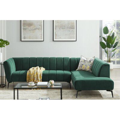 L Shaped Sofa Designs, Velvet Sofa Living Room, Green Sofa Living Room, Sofa Design Wood, Corner Sofa Design, L Shape Sofa, Modern Sofa Living Room, Green Couch, Living Room Sofa Set