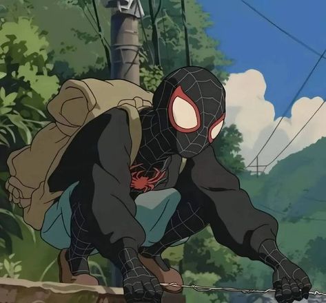 Spider Man Anime, Spiderman Wallpaper, Spiderman Drawing, Miles Spiderman, Ghibli Anime, Spiderman Art Sketch, Miles Morales Spiderman, Best Superhero, Spiderman Pictures