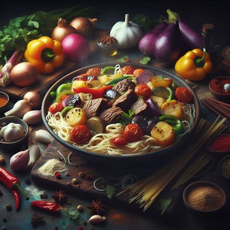 Laghman: A Taste of Central Asia Uzbekistan Recipes, Turkmenistan Food, Uzbekistan Plov, Uzbekistan Food, Uzbekistan Textiles, Holidays Around The World, Spices And Seasonings, Flavor Profiles, Noodle Dishes