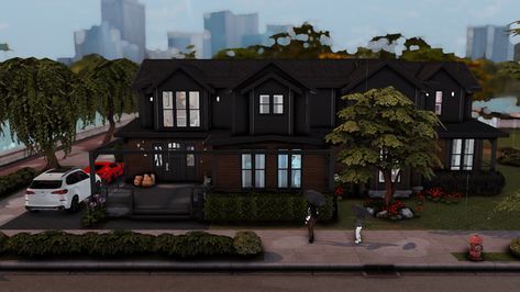 Watts Family House Reupload | Slaytastic Sims 4 Family House, Sims 4 Family, Sims 4 Build, Sims 4 Houses, Big Family, Sims 4 Mods, Outdoor Workouts, Family House, Family Home