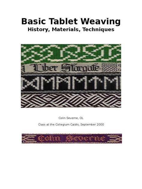 Scribd is the world's largest social reading and publishing site. Card Weaving Patterns, Tablet Weaving Patterns, Card Weaving, Inkle Loom, Double Weave, Quilting Templates, Tablet Weaving, Cloth Tape, Metallic Yarn