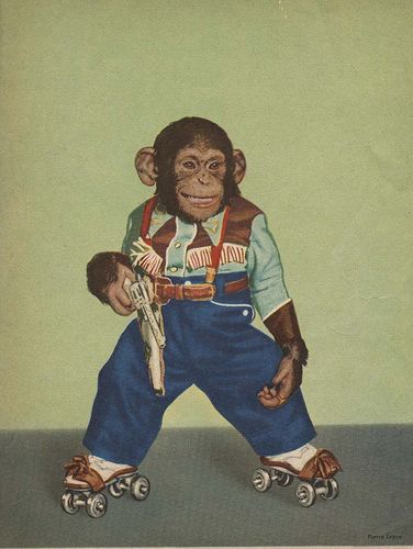 chimp clothes Cowboy Suit, Monkey See Monkey Do, Arte Indie, Arte Punk, Monkey Pictures, Monkey Art, A Monkey, Monkeys Funny, Monkey Business