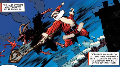 The Only Comic You Should Read Today Features Santa Beating the Crap Out of Krampus Power Man, Arch Enemy, Sweet Christmas, Iron Fist, Tech Trends, Latest Tech, My Job, You Really, Comic Art