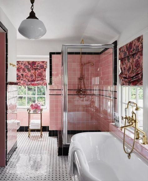 The bathroom is often overlooked when it comes to home decor, but it’s a space that deserves attention and style. With the right decor ideas, you can transform your bathroom into a tranquil and inviting oasis that showcases your taste. In this blog, we will explore creative bathroom decor ideas that will elevate the aesthetic appeal of your private sanctuary. Pink Tile Bathroom Ideas, Cozy Bathroom Decor, Commodore Perry Estate, Ken Fulk, Cozy Bathroom, Art Deco Bathroom, Creative Bathroom, Bathroom Decor Apartment, Unique Interior Design