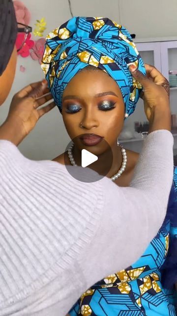 How To Wrap African Head Wrap, Ankara Gele Styles, Ankara Head Wrap Styles, African Head Wraps Tutorial, Doek Styles, Tie A Turban, Ankara Asoebi, Natural Hair Box Braids, Ankara Scarf