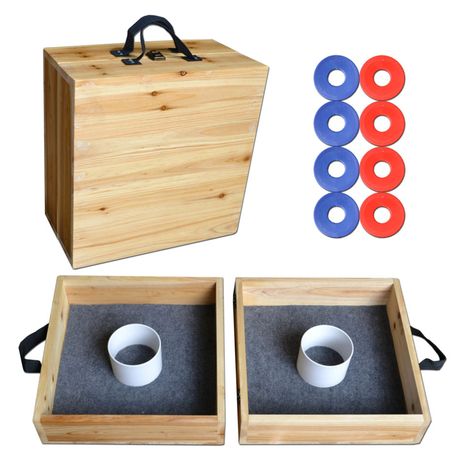 Washer Toss Game by GoSports - BestProducts.com Washers Game Diy, Washer Game, Diy Wooden Games, Washer Toss Game, Washers Game, Washer Toss, Beer Games, Beer Olympics, 4h Projects