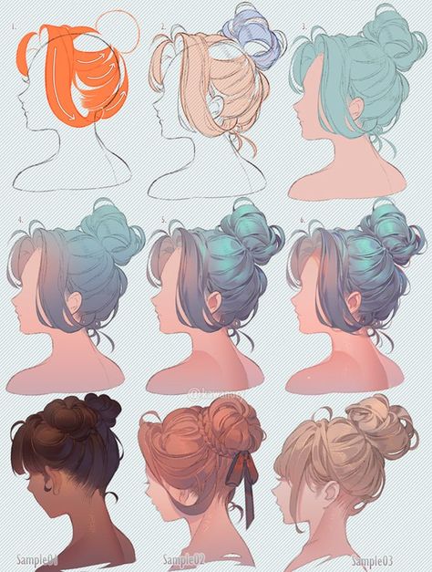 河CY on Twitter: "Drawing hair♀… " Encaustic Art Tutorials, Pelo Anime, Pixel Art Tutorial, Hair Sketch, Drawing Style, Encaustic Art, Digital Painting Tutorials, Anime Drawings Tutorials, Drawing Tutorials