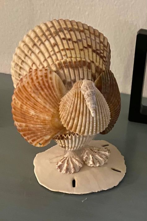 Fall Seashell Decor, Seashell Pumpkin, Seashell Birds, Shell Creatures, Birds Crafts, Seashell Animals, Shells Crafts, Sea Stuff, Seashell Art Diy