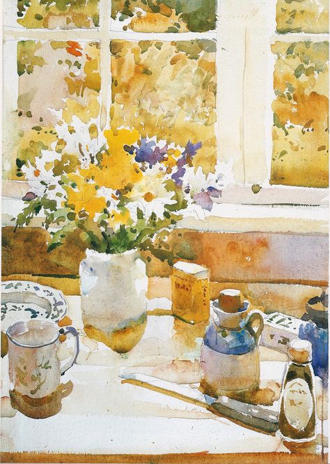 Charles Reid, Loose Watercolor Paintings, Watercolor Tips, Watercolour Inspiration, Watercolor Projects, Loose Watercolor, 수채화 그림, Art Instructions, Still Life Art