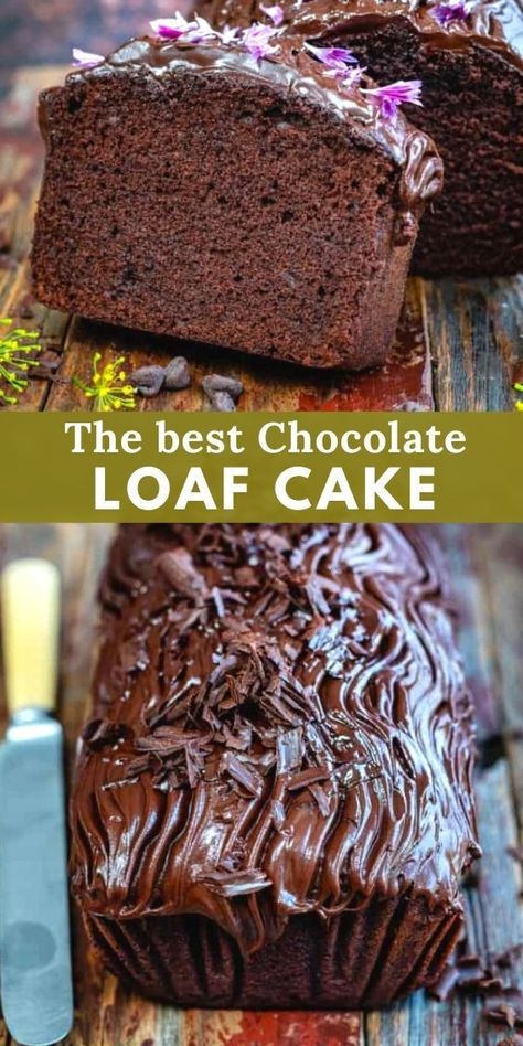 Dark Chocolate Sponge Cake, Chocolate Pudding Loaf, Chocolate Fudge Loaf Cake, Chocolate Loaf Cake Easy, Moist Chocolate Loaf Cake, Chocolate Loaf Cake Moist, Moist Chocolate Fudge Cake Recipe, Chocolate Cake Loaf, Chocolate Loaf Cake Recipe