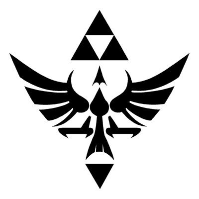 Hylian Crest, Zelda Logo, Zelda Tattoo, Anime Decals, Magic Squares, Shark Tattoos, Oracal 651, Anime Artwork Wallpaper, Stencil Art