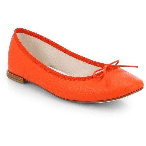 Repetto Pebbled Leather Bow Ballet Flats ($207) ❤ liked on Polyvore featuring shoes, flats, orange, repetto flats, ballet pumps, bow ballet flats, flat pumps and ballerina shoes Repetto Flats, Flat Pumps, Leather Bow, Ballet Pumps, Ballerina Shoes, Leather Bows, Pumps Flat, Pebbled Leather, Ballet Flats