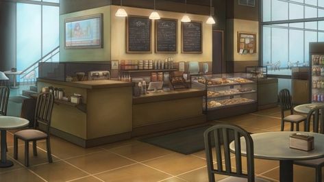 Top 5 Anime Cafés - I drink and watch anime Top 5 Anime, Anime Coffee, Anime House, Episode Interactive Backgrounds, Anime Places, Episode Backgrounds, Scenery Background, Living Room Background, Anime Room