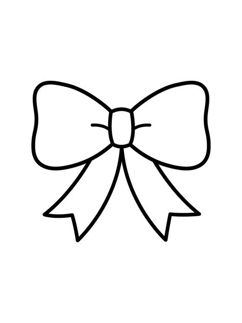 Plain Coloring Pages, Cute Easy Coloring Pages Aesthetic, Cute Preppy Coloring Pages, Easy Cute Drawings For Beginners, Cute Items Drawing, Cherries With Bow, Jumbo Coloring Pages, Cute And Simple Coloring Pages, Super Easy Drawings For Kids