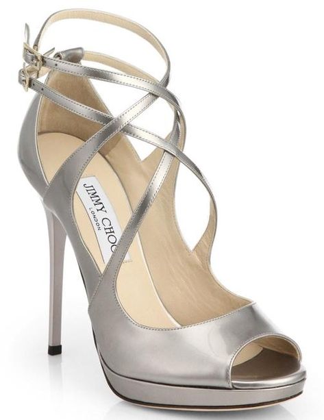 Jimmy Choo Gold, Silver Platforms, Jimmy Choo Sandals, Strappy High Heels Sandals, Leather Strap Sandals, Jimmy Choo Heels, Leather Platform Sandals, Jelly Sandals, Fashion Heels