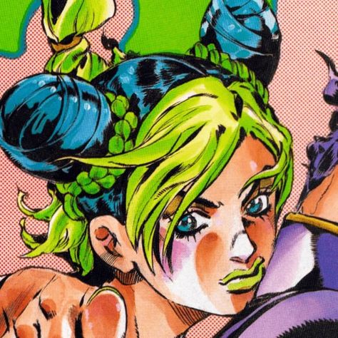 name: jojos bizarre adventure Green, Hair, Blue