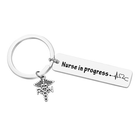 PRICES MAY VARY. Thank You Gift for Nurse: "Nurse in Progress". It is perfect gift for the Graduate headed off to her new job to help others or for the well established Nurse who deserves a unique piece of jewelry to hang close to her heart. Inspirational Gift for Nurse :Perfect for any occasion as a nurse thank you gift, medical student graduation gift, nurse practitioner gift, nursing school gift, registered nurse gift, nurse birthday gift, or just as a surprise to the nurse you are grateful f Nurse Birthday, Nurse Practitioner Gifts, Jewelry Keychain, Nurse Jewelry, Nursing School Gifts, Nursing Student Gifts, Nurse Graduation Gift, Future Nurse, Nurses Day