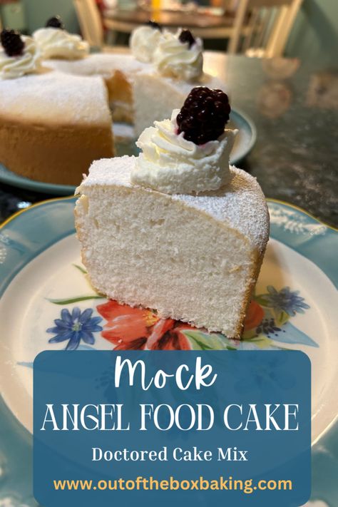 Mock Angel Food Cake, Caramel Banana Cake, Simple White Cake, Doctored Cake Mix Recipes, Cake Mix Doctor, Doctor Cake, Butter Pecan Cake, Angel Food Cake Mix Recipes, Butter Cupcakes