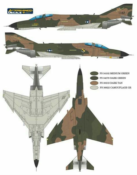 Paint Guide, Jet Fighter Pilot, Airplane Drawing, F4 Phantom, Airplane Fighter, Aircraft Painting, Camouflage Colors, Air Fighter, Sea Colour