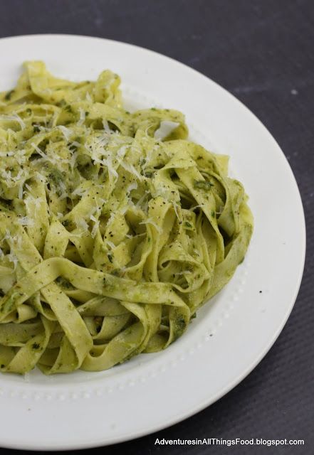 Adventures in all things food: Easy Pesto & Fettuccini - August Secret… Fettuccini Recipes, Pesto Ideas, Welcome To August, Make Your Own Pasta, Pasta Roller, Wild Rice Soup, Food Easy, Food Club, Pesto Recipe