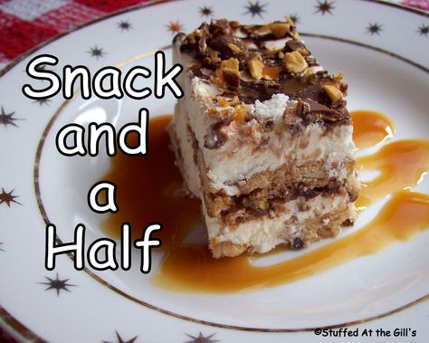 Snack-and-a-Half frozen dessert is a well-known favourite among many Newfoundland families, including my own.  It shows up when families ... Frozen Strawberry Desserts, Caramel Clusters, Frozen Chocolate Bananas, Almond Caramel, Newfoundland Recipes, Rock Recipes, Frozen Dessert Recipe, Dipped In Chocolate, Candy Recipe