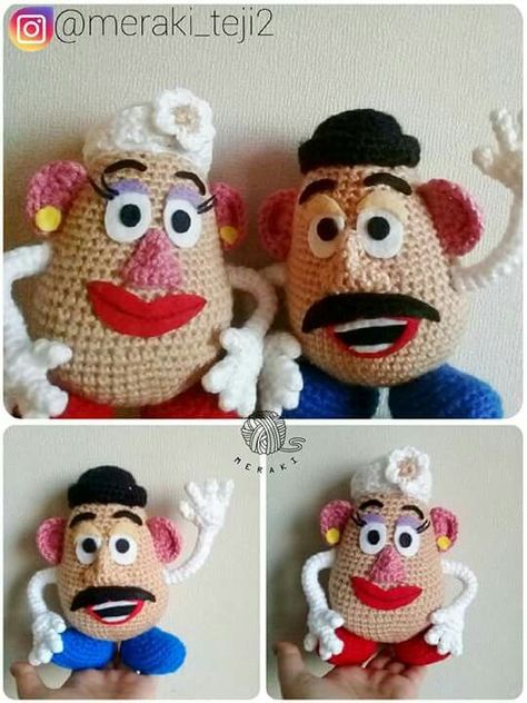 Crochet Toy Story, Free Crochet Toy Patterns, Feather Crafts Diy, Diy Crochet Patterns, Crochet Crowd, Toy Diy, Crochet Disney, Crochet Cow, Crochet Amigurumi Free