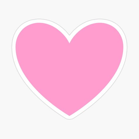 Heart Stickers Aesthetic, Cute Heart Stickers, Love Topper, Mac Icons, Pink Heart Sticker, Dig Pink, Hearts Clipart, Sticker Heart, Pink Love Heart