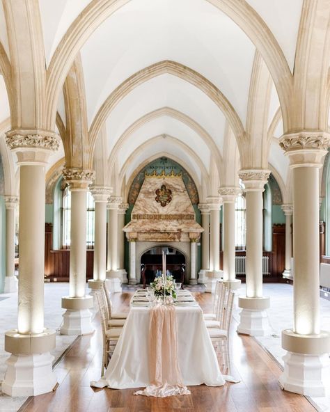 Johanna Pedrick on Instagram: “This impressive room is the Old Library at @wotton_house_hotel, full of intricate details on the pillars, fireplace and windows, isn’t it…” Fireplace And Windows, Wotton House, Romantic And Elegant Wedding, Italian Gardens, Elegant Wedding Inspiration, Unusual Weddings, Old Library, Italian Garden, Luxe Wedding