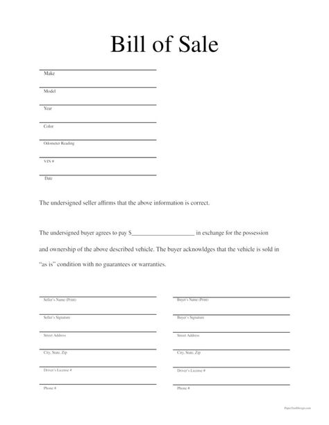 Bill Of Sale Car Printable, Vehicle Bill Of Sale Free Printable, Bill Of Sale Printable, Bill Of Sale Car, Vehicle Bill Of Sale, Organizing House, Bill Of Sale Template, Sale Template, Bill Template