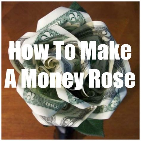 Money Rose Tutorial Money Decorations, Raffle Fundraiser, Money Roses, Money Bouquet Ideas, Rose Gift Ideas, Money Cakes, Money Folding, Graduation Money Gifts, Dollar Tree Wedding