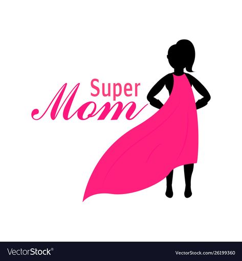 Super Mom Illustration, Mom Background, Mom Illustration, Brand Board Template, Board Template, Brand Board, Super Mom, High Res, Png Images